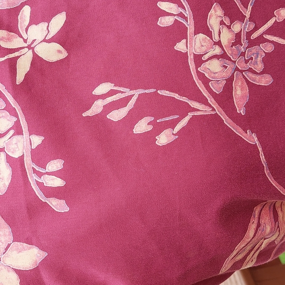 Pataloha by Patagonia Burgundy Cotton Dress, sz 8, Floral/Island Print - Picture 2 of 10